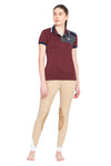 George H Morris Ladies Hunter Short Sleeve Polo Sport Shirt_4602