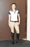 George H Morris Ladies Reserve Short Sleeve Polo Sport Shirt_4607