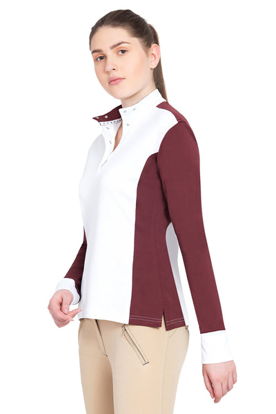 George H Morris Ladies Champion Long Sleeve Show Shirt_4468