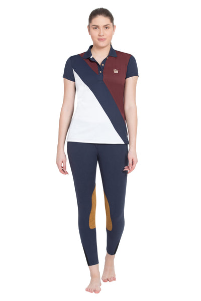 George H Morris Ladies Pro Sport Short Sleeve Polo Sport Shirt_4632