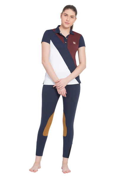 George H Morris Ladies Pro Sport Short Sleeve Polo Sport Shirt_4633