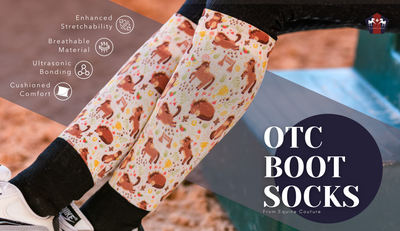 Equine Couture Printed Over-the-Calf Boot Socks