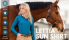 Lettia Women Quarter-Zip Neck UPF 50+ Sun Shirt