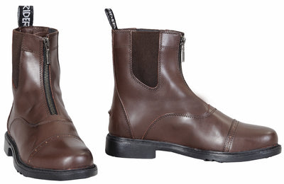 TuffRider Children's Baroque Front Zip Paddock Boots w/ Metal Zipper_1393