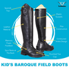TuffRider Kids Baroque Leather Back Zipper Field Boots