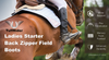 TuffRider Women Synthetic Leather Starter Back Zipper Field Boots