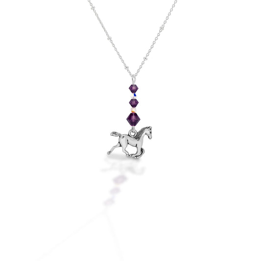 Kasaro Designs Beaded Horse Sterling Chain Necklace_2
