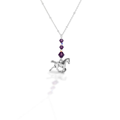 Kasaro Designs Beaded Horse Sterling Chain Necklace_2