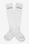 Lettia Plain White Bamboo Socks