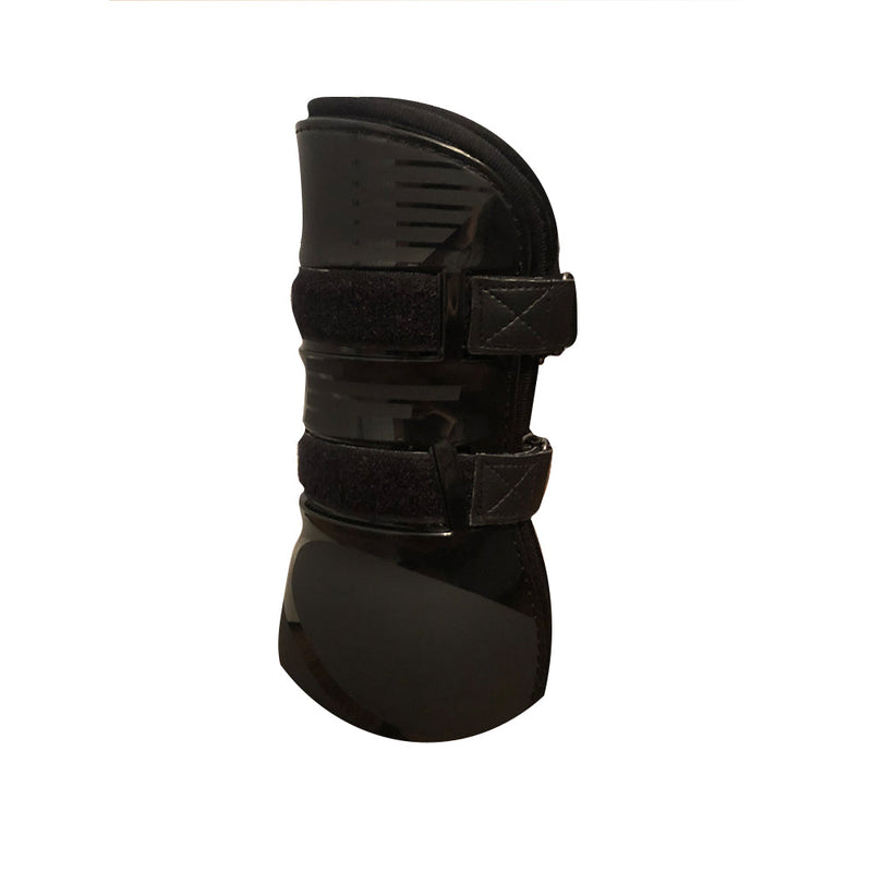 TuffRider Premium Engraved Boots w/ Leather Straps-2 Piece/Pair, Black, Full