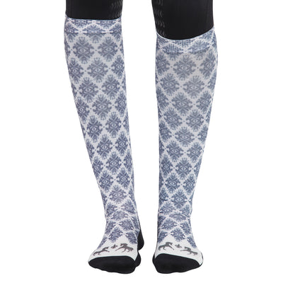 Equine Couture Ladies Tara Technical Padded Knee Hi Boot Socks_2