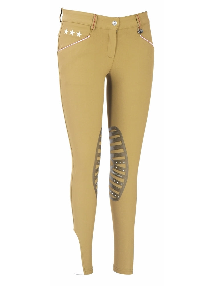 Equine Couture Ladies Stars & Stripes Silicone Knee Patch Breeches_7