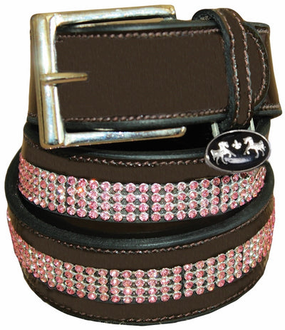 Equine Couture Bling Leather Belt - Regular Leather_2