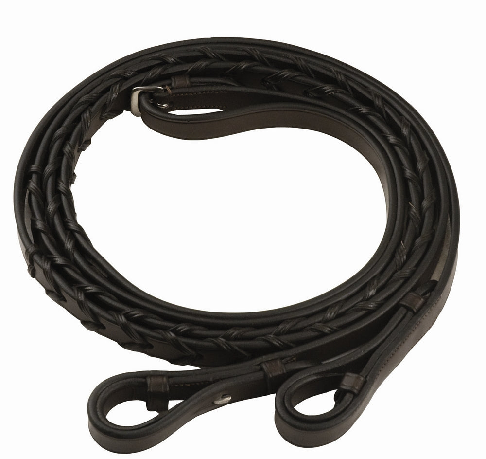 Henri de Rivel Advantage Extra Long Flat Laced Reins_5102