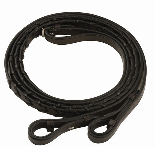 Henri de Rivel Advantage Extra Long Flat Laced Reins_5102