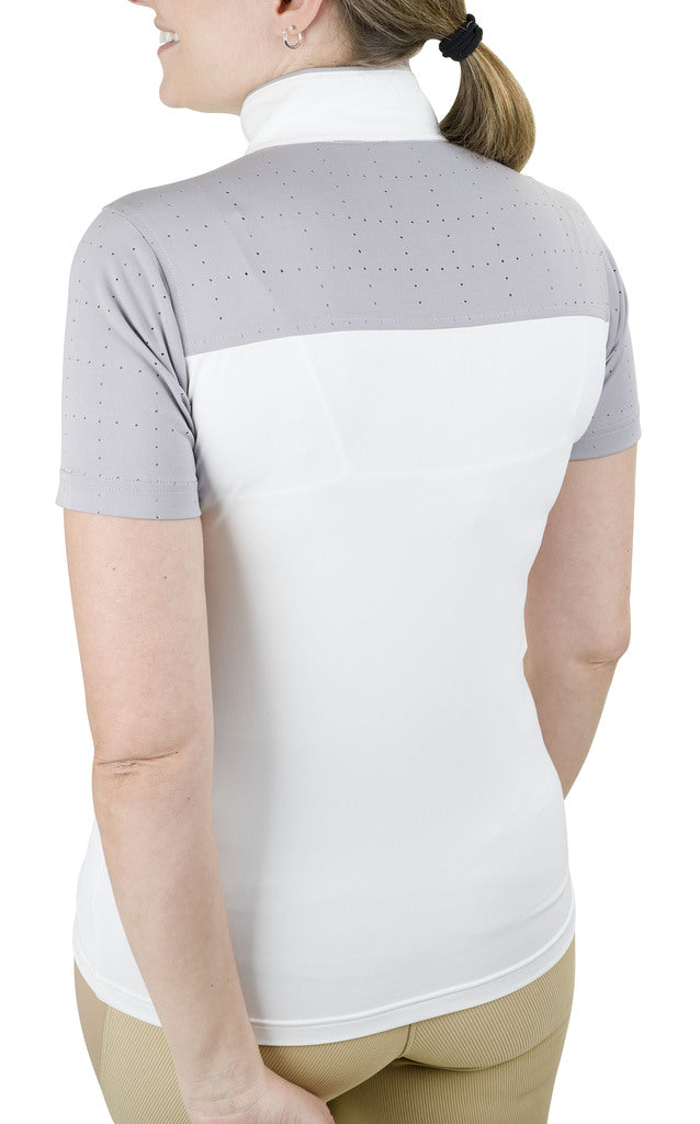 Equine Couture Ladies Magda Equicool Short Sleeve Show Shirt_12