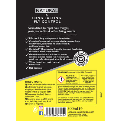Lincoln Natural Fly Repellent - 500ml