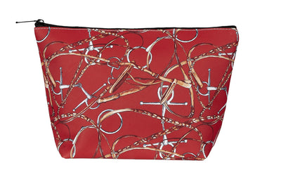 AWST Int'l "Lila" Snaffle Bridle Cosmetic Pouch