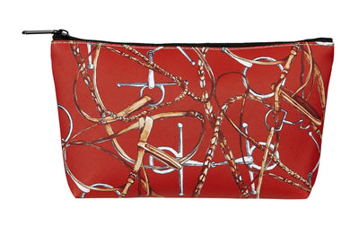 AWST Int'l "Lila" Snaffle Bridle Cosmetic Pouch