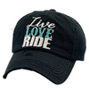 AWST Int'l "Live, Love, Ride" Cap