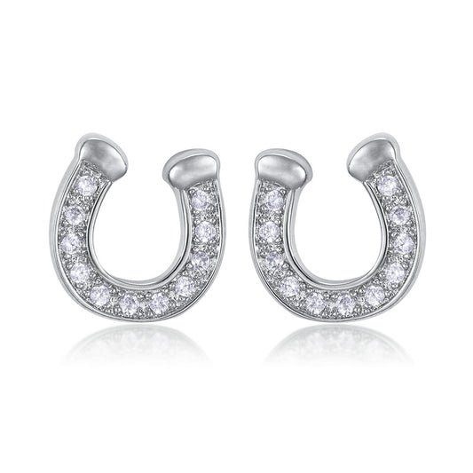 AWST Int'l Rhodium & CZ Earrings