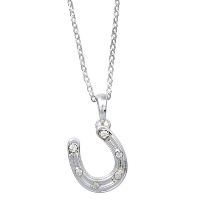 AWST Int'l Horseshoe Pendant Necklace w/Colorful Cowboy Hat Gift Box