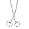 AWST Int'l Sterling Silver Necklace w/ Snaffle Bit Pendant