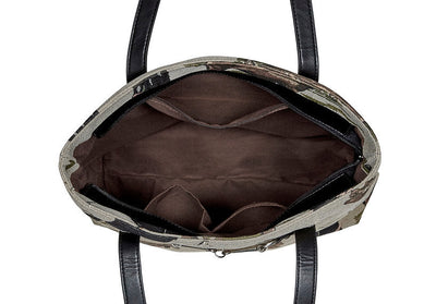 AWST Int'l Equestrian Tapestry Pattern Tote Bag w/ Snaffle Bit