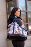 AWST Int'l "Lila" Jumper Pattern Travel Bag w/ Tassel
