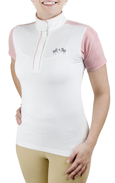 Equine Couture Ladies Magda Equicool Short Sleeve Show Shirt_7