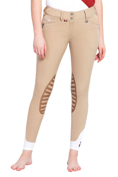 Equine Couture Ladies Brinley Silicone Knee Patch Breeches_9