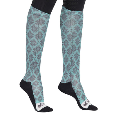 Equine Couture Ladies Tara Technical Padded Knee Hi Boot Socks_8