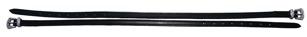 Henri de Rivel Leather Spur Strap with Diamond Square Buckle 18"_3301