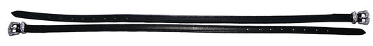 Henri de Rivel Leather Spur Strap with Diamond Square Buckle 18"_3301