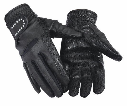 Equine Couture Ladies Crystal Riding Gloves_3279