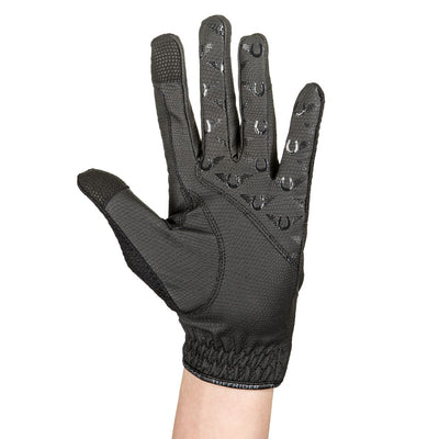 TuffRider Ladies Cool Breeze Summer Riding Gloves w/ Honeycomb Mesh