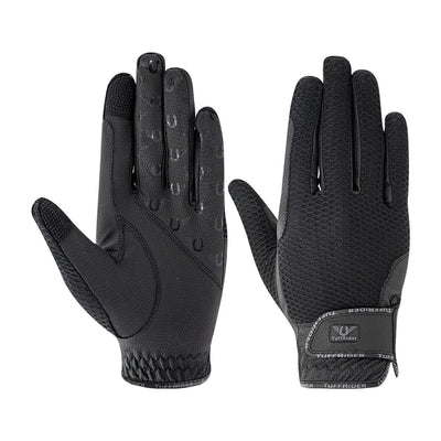 TuffRider Ladies Cool Breeze Summer Riding Gloves w/ Honeycomb Mesh