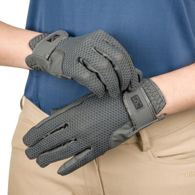 TuffRider Ladies Cool Breeze Summer Riding Gloves w/ Honeycomb Mesh