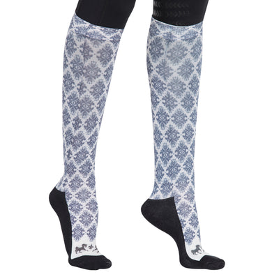 Equine Couture Ladies Tara Technical Padded Knee Hi Boot Socks_3