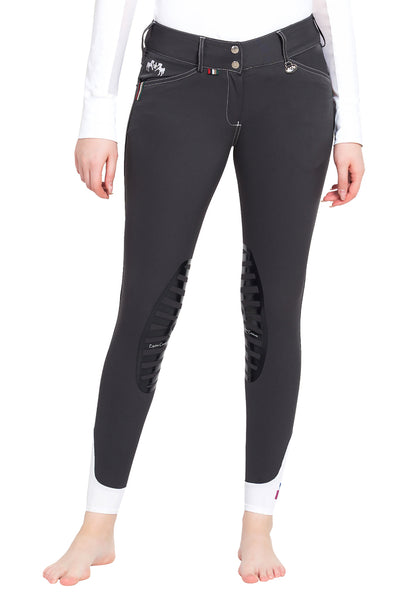 Equine Couture Ladies Brinley Silicone Knee Patch Breeches_5