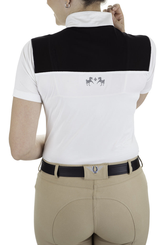 Equine Couture Ladies Nicolette Equicool Short Sleeve Show Shirt_3