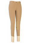 TuffRider Ladies Cotton Lowrise Pull-On Knee Patch Breeches_1