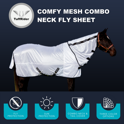 TuffRider Comfy Mesh Combo-Neck Fly Sheet