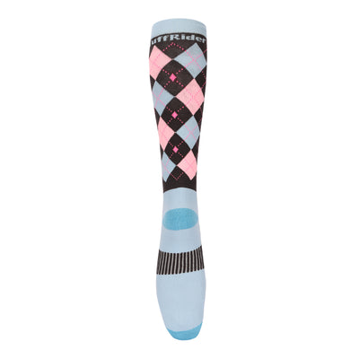 TUFFRIDER NEON VENTILATED ARGYLE SOCKS_5458