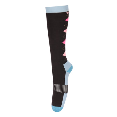 TUFFRIDER NEON WINTER ARGYLE SOCKS_5465