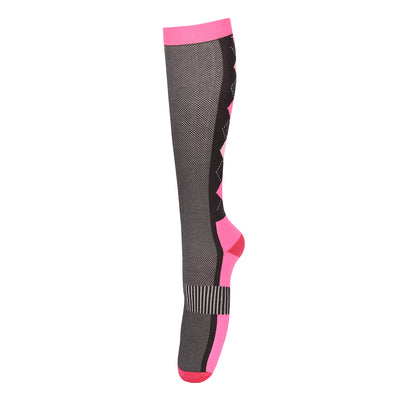 TUFFRIDER NEON VENTILATED ARGYLE SOCKS_5459
