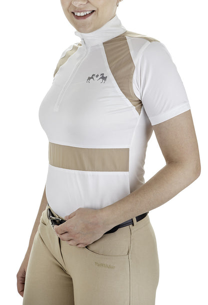 Equine Couture Ladies Nicolette Equicool Short Sleeve Show Shirt_8