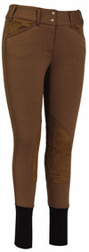 TuffRider Ladies Soft Shell Wide Waistband Knee Patch Breeches_2