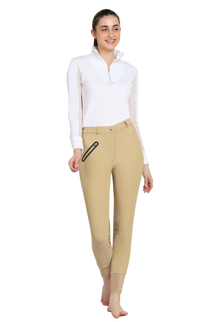 Tuffrider Tiffany Ribbed Breech With Silicone Knee Patch_11