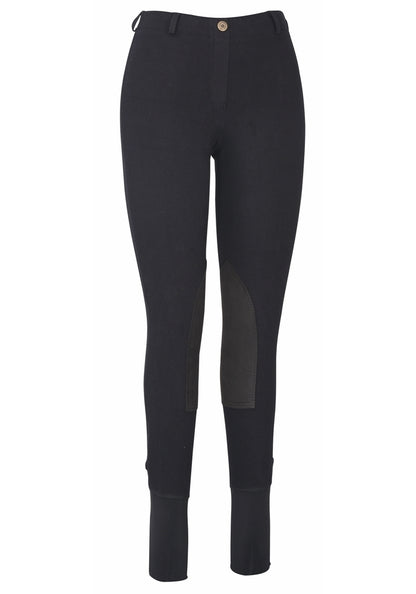 TuffRider Ladies Cotton Lowrise Pull-On Knee Patch Breeches_4